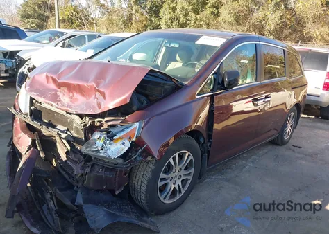 2012 Honda Odyssey Ex-L из США, поврежденный, VIN 5FNRL5H68CB092663